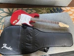 J.reynolds Electric Guitar Red With Fender Bag. Fixed Price $75.00.