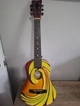 First Act FG241 - Multicolor 6 String Beginner Acoustic Guitar W/case. Fixed Price $29.99.