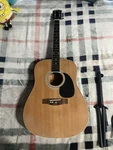 Maestro Acoustic Guitar Natural Right-handed W/ Stand, Strap, Pick. Fixed Price $65.00.