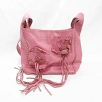 Kurakura Bag Shoulder Leather Flower Motif Pink Ladies. Fixed Price $85.32.