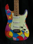 Lyman Art Series Namm 2023 #2 12 Hand-painted One-off Electric Guitar Usa. Fixed Price $1499.00.