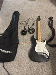 Black And White Slivertone Electric Guitar 3H Pick Up. Fixed Price $109.50.