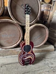G-sharp OF-1 Electric Travel Guitar (flame Series, G# Tuning, Gigbag Included). Fixed Price $499.00.