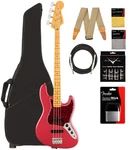 Fender American Professional Classic Jazz Bass - Faded Dakota Red W/ Cleaning Ki. Fixed Price $1599.99.
