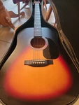 Lauren LA125BR Dreadnought Acoustic Guitar Red & Brown For Beginners Advanced. Fixed Price $100.00.