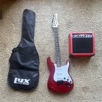 Lyxpro Red Solid Electric Guitar 6 String With Gig Bag & Amplifier Set. Fixed Price $80.31.