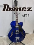 Ibanez AF75-JB-13-01 Blue Semi Acoustic Electric Guitar Full Hollow Body. Fixed Price $1128.60.