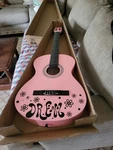 Pink Eag 100 Guitar W/ Case, New Strings, Picks, Book And Online Lessons.. Fixed Price $75.00.