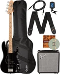 Fender Squier Affinity Precision Bass Pj - Black W/ Rumble 15 Amplifier. Fixed Price $469.99.