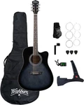 Washburn WA90CE Acoustic-electric Guitar Kit Dreadnought Cutaway, Built-in. Fixed Price $99.00.