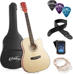 41-INCH Beginner Cutaway Acoustic Guitar Package (natural), Full Size Basic Star. Fixed Price $157.99.