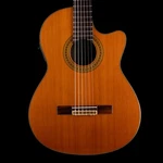 Pre-owned Yamaha CGX-171CCA Natural Nylon Acoustic Electric Guitar With Case. Fixed Price $799.99.