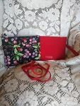 Vera Bradley Winter Berry/cardinal Crossbody Bags Set Of 2 (shared Strap) VBF17. Fixed Price $17.60.