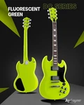 39 Inch Solid Body Electric Guitar - Poplar Wood Maple Neck And Laurel. Fixed Price $197.64.