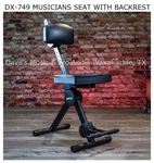 DX-749 Quik Lok Musician's Stool W/ Adj Backrest Ships Free Most Zip Codes. Fixed Price $350.99.