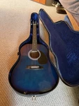 Blueberry Sunburst Johnson Guitar Used Good Condition With Case. Fixed Price $125.00.