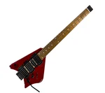 Bootlegger Guitar Spade 25.5" Headless Red Hsh, Floating Tremolo + Case. Fixed Price $699.00.