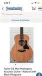 Taylor Gs Mini Mahogany 6 String Acoustic Guitar - Natural. Fixed Price $675.00.