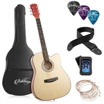 Ashthorpe 41-INCH Beginner Cutaway Acoustic Guitar Package (natural), Full Si.... Fixed Price $117.09.