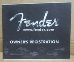 Cool Vintage Fender Owner's Registration (2001) #FBE01-01 Unused Case Candy. Fixed Price $12.99.