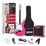 Lyxpro 39IN Left Handed Electric Guitar Kit Amp Tuner Strap Case Cable Full Pink. Fixed Price $159.99.