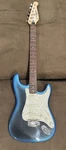 Lotus Strat-style Electric Guitar Blue Pearl W/ Tremolo Used. Fixed Price $179.99.