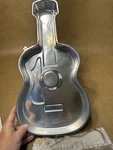 Vintage 1977 Wilton Guitar Cake Pan Baking Mold 3D Music Bakeware Great Conditio. Fixed Price $10.00.