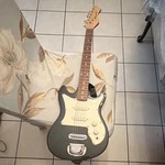 Harmony Solid Body Electric Guitar Gray 6 String Rosewood Maple Neck + Strap. Fixed Price $600.00.