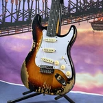 Sunburst Handed Heavy Relics Aged Electric Guitar Rosewood Fingerboard Stock. Fixed Price $176.08.
