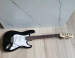 Rockjam Electric Guitar Strat Style Black White Beginner Starter. Fixed Price $84.00.
