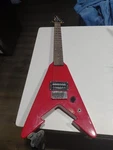 First Act Flying V ME273 Musical Instruments Electric Guitar Red Mini 6 String. Fixed Price $52.06.