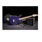 Rogue RR100 Rocketeer Electric Guitar Purple Sky & Rouge Solid State G10 Amp. Fixed Price $129.00.
