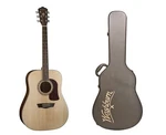 Washburn Heritage Acoustic Guitar W/ Solid Sitka Spruce Top + Hard Case. Fixed Price $638.00.