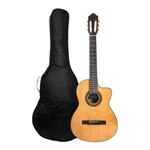 Miguel Rosales Thin Body Solid Spruce Top Classical Guitar + Free Bag- C3BCEQSM. Fixed Price $302.06.