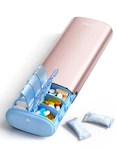 Metal 7 Day Pill Organizer 2 Times Am Pm Weekly Travel Case With.... Fixed Price $21.94.