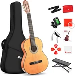 Classical Full Size 4/4 Spanish Style Guitarra, 39 Inch Nylon. Fixed Price $232.99.