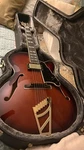 D'angelico Excel 16 Hollow Body Electric Guitar - Amaretto Burst Open Box. Fixed Price $1300.00.
