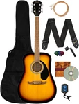Dreadnought Acoustic Guitar - Sunburst Bundle Austin Bazaar Instructional Dvd. Fixed Price $241.52.