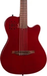 Godin Multiac Mundial Thinline A/e Classical Guitar, Solid Cedar Top, Aztek Red. Fixed Price $1379.00.