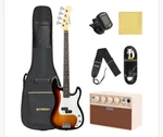 Strich Electric Bass Guitar 4 Strings Full-size SPB-S10 Sunburst. Fixed Price $99.00.