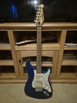 Vintage Lotus Strat Style Electric Guitar Transparent Blue Excellent Condition. Fixed Price $140.00.