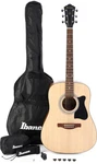 Ibanez Ijv Jam Pack Dreadnought Acoustic Guitar - Open Pore Natural. Fixed Price $159.99.