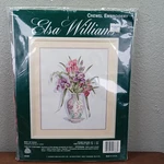 Elsa Williams Best Of Show Crewel Embroidery Kit Butterfly Vase Floral Usa 16X20. Fixed Price $40.00.