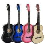 38" Beginners Acoustic Guitar With Case, Strap, Tuner And Pick. Fixed Price $45.58.