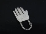 Hermes Annee De La Main 2002 Hand Motif Bag Charm Silver 1.6IN Pre Owned. Fixed Price $341.90.