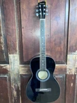 Savannah SGP-12-BK Black Parlor Size Steel String Acoustic Guitar. Fixed Price $125.00.