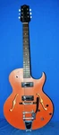 The Loar Thinbody Archtop Electric Guitar Hollowbody Orange LH-306T Bigsby. Fixed Price $649.95.
