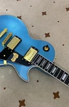 Hot Stunning Metallic Blue Electric Guitar Gold Hardware Classic Lp Style. Fixed Price $166.60.