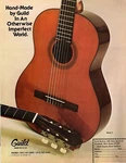 Vtg 70S Guild Classical Guitar Magazine Print Ad Nylon String Mark 4 Pinup Page. Fixed Price $9.99.