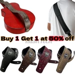 Guitar Strap Pu Leather Embossed Adjustable For Acoustic Electric Bass. Fixed Price $11.25.